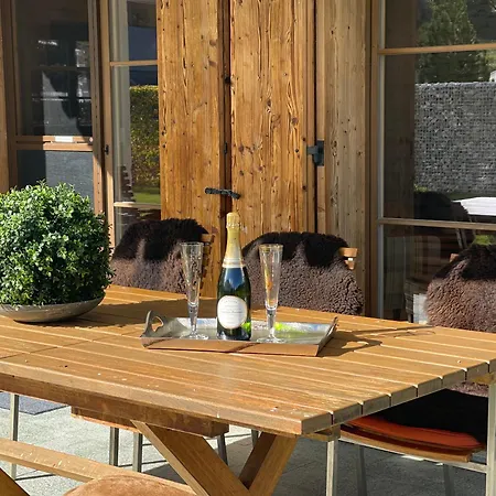 Cozy Bus In Front Of The Door *