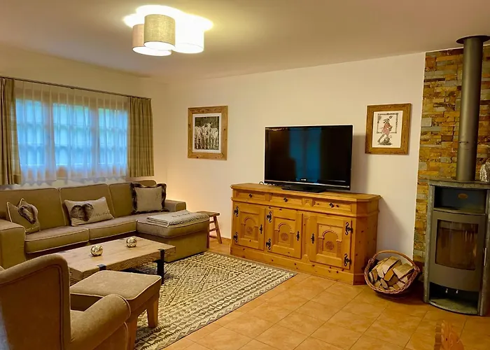 Cozy Bus In Front Of The Door