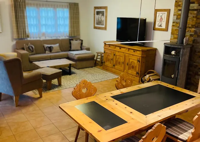 Cozy Bus In Front Of The Door