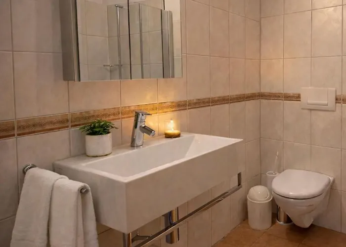 Cozy Bus In Front Of The Door